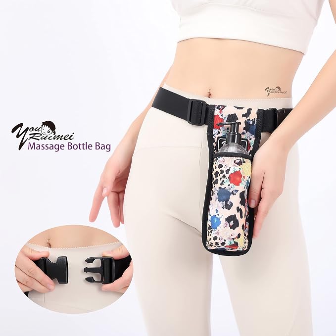 Massage Bottle Bag Massage Oil Bag Massage Therapist Holster Massage Lotion Holster Massage Oil Holster (1kdbaowen