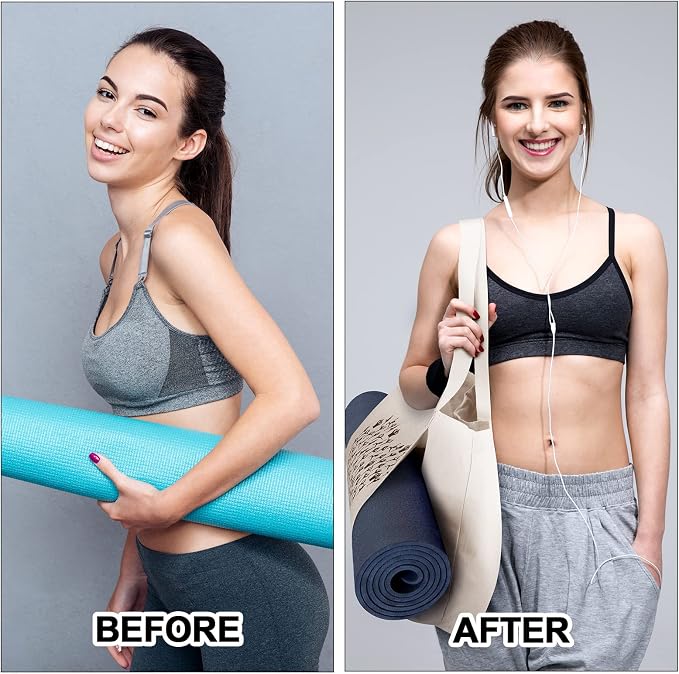 Saintrygo Yoga Bags for Women with Mat Carrier Canvas Pilates Tote Carryall Fits All Your Stuff for Travel Gym Workout