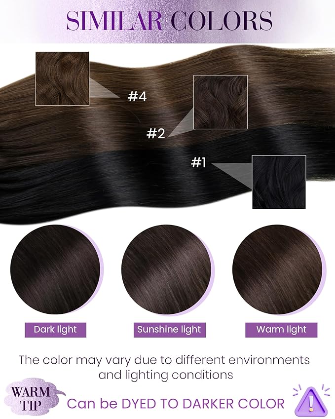 LaaVoo Microlink Hair Extensions Human Hair 18 Inch Brown Micro Loop Extensions Real Human Hair Brown Micro Ring Hair Extension 50s 50g