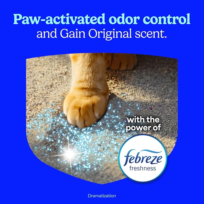 Fresh Step Odor Shield Multi Cat Clumping Cat Litter with Gain, 14 lb. | Odor Shield with Ammonia Block Technology, Low Dust, Compatible with Most Automatic Litter Boxes