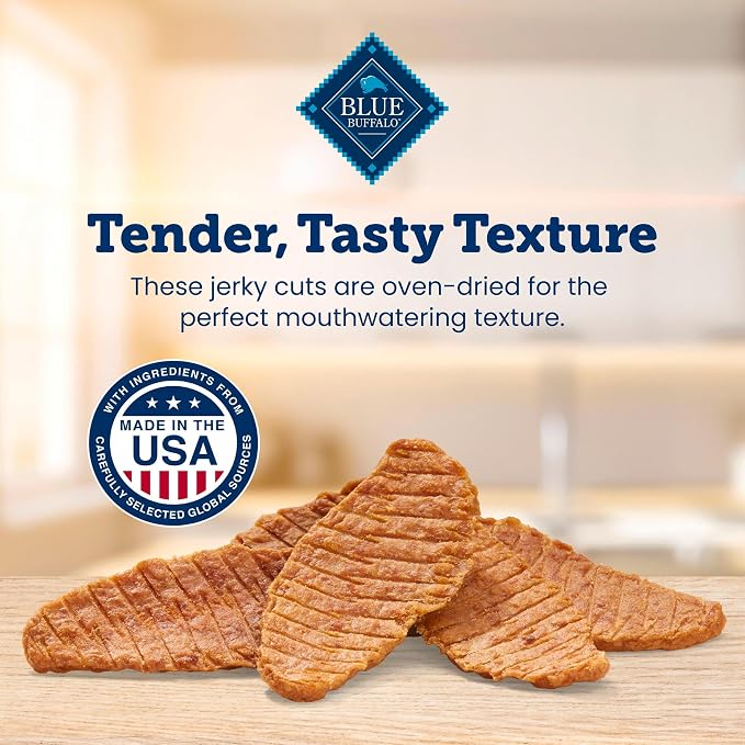Blue Buffalo True Chews Premium Jerky Cuts Duck Dog Treats, 22 oz | Chicken-Free Recipe, Real Duck First, Made in the USA, No Artificial Preservatives