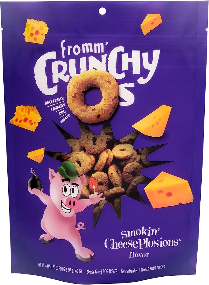 Fromm Crunchy Os Smokin' CheesePlosions Dog Treats - Pork Recipe - 6 oz