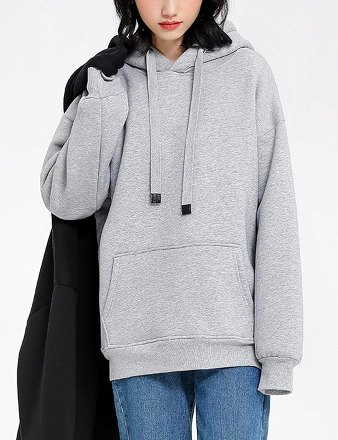 Yeokou Women's Winter Hoodies Pullover Sherpa Fleece Warm Heavyweight Sweatshirt