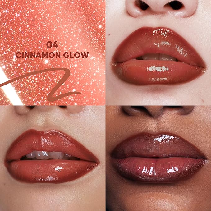 JUDYDOLL Peel Off Stain and Plumping Oil Duo - Long-Lasting Lip Stain with 3D Plumping Gloss, Hydrating and Non-Sticky Formula, Macaron-Inspired Lipstick (#04 Cinnamon Glow)
