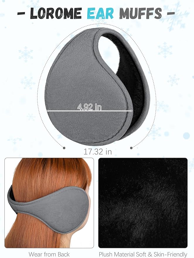 Winter Hat Scarf Gloves and Ear Warmer, Warm Knit Beanie Hat Touch Screen Gloves Set Winter Gifts Neck Scarves for Women