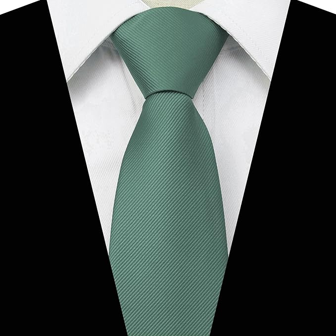 JEMYGINS 3.15“Solid Color Pre-tied Adjustable Necktie for Business and Wedding