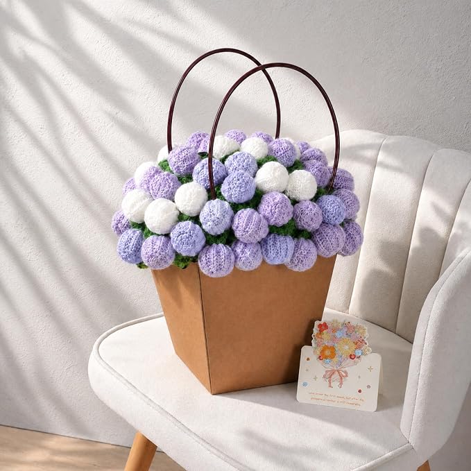 Ivydale Crochet Flower Bouquet Throw Blanket