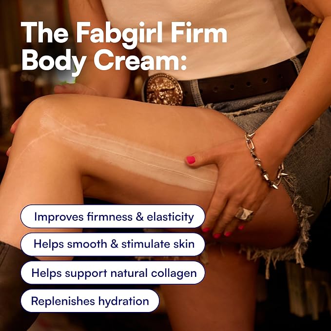 Bliss Fabgirl Firm Body Firming & Contouring Cream – Hydrating Skin Tightening Lotion with Collagen Amino Acids, Caffeine & Niacinamide - Improves Elasticity, Smoothness & Texture-For All Skin Types