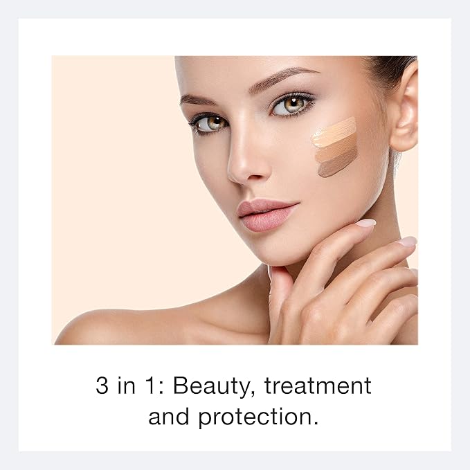 Ecco Bella Liquid Foundation Makeup - Lightweight, Buildable Coverage - Hydrating Foundation - Clean Foundation Makeup, Vegan - Protects & Hydrates Skin - Linen