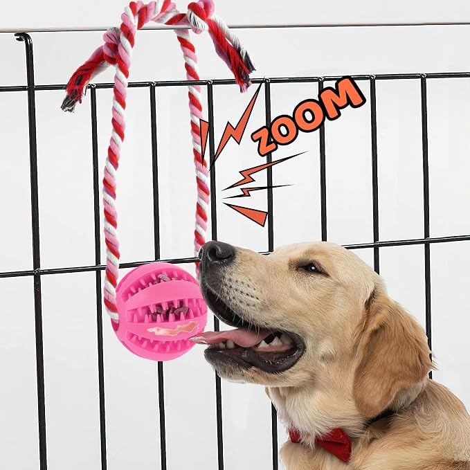 Interactive Dog Toys, Crate Training Aids for Puppies Pink