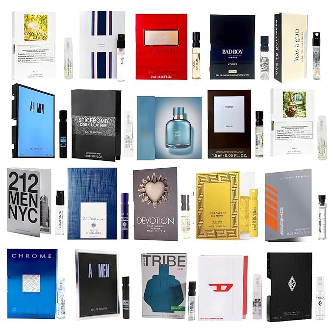 Infinite Scents Cologne Samples for Men - 12 Designer Fragrance Brands