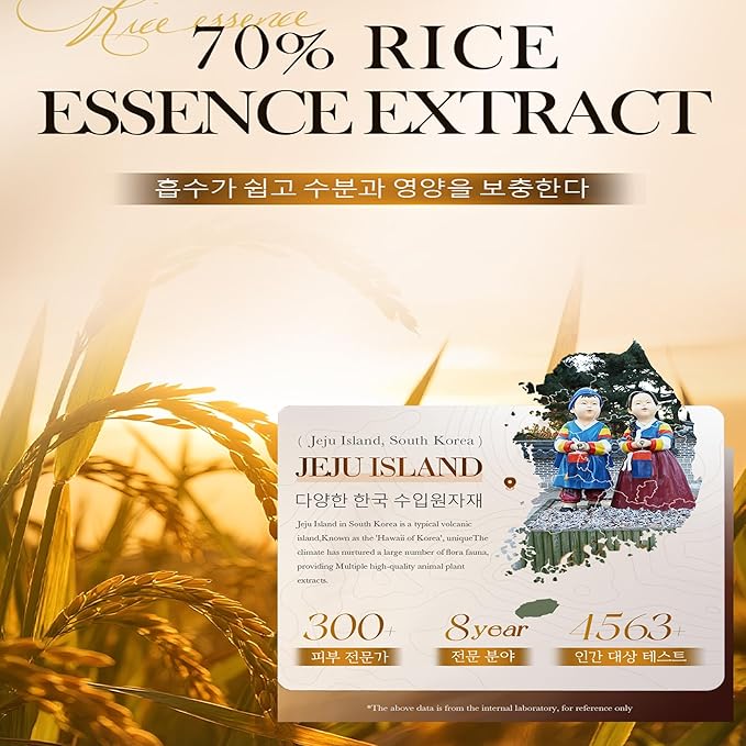 AKARY Roll on Eye Cream with 70% Rice Essence Extract, Moisturize, Tighten, Tender, Triple Roll & Glow Massage Head Under Roller Cream for Elasticity Wrinkles Puffiness Fine Lines-Korean Eye Cream