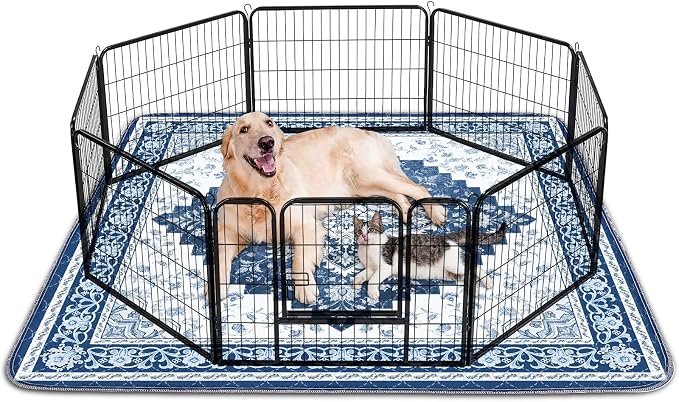 2PACK Washable Pee Pads for Dogs 60"x48" Reusable Dog Pads Extra Large Upgrade Non-Slip Dog Pee Pads Heavy Absorbency Puppy Pee Pads Quick Dry Whelping Pads/Waterproof Puppy Training Pad