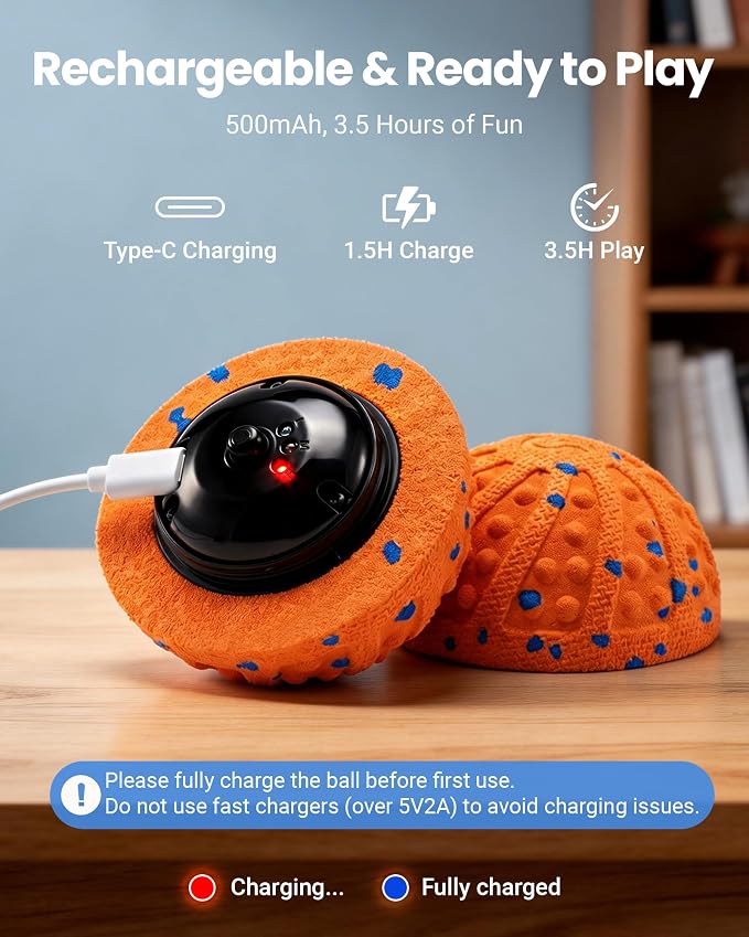 Interactive Dog Toys with Teeth-cleaning Texture, Remote Control, 3 Modes
