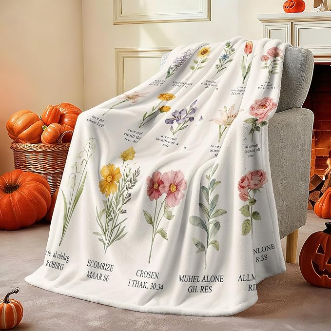 COMFAR Christian Gifts for Women Faith, Inspirational/Religious/Spiritual Gifts for Adults, Soft Throw Blankets for Women/Men, Personalized Blankets for Adults 50"x 60"