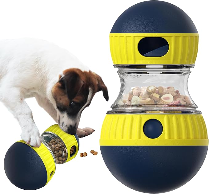 TLKNG Dog Enrichment Toy, Treat Dispenser Ball for Medium/Small Dogs | Kibble Puzzle Creates a Rewarding Indoor Challenge—Keeps Curious Pups Busy, Fights Boredom, Encourages Naturally Paced Eating