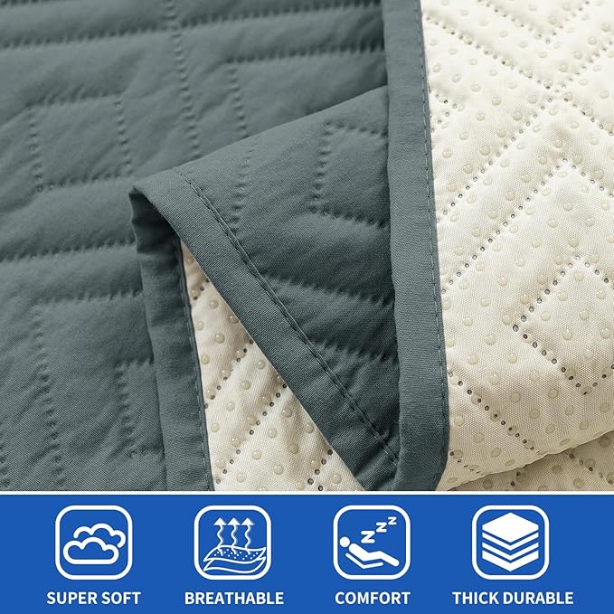 2026 Waterproof Sofa Dog Blanket (30"x70") Comfy Couch Sofa Mat for Pets with Anti-Slip Back, Universal Incontinence Lightweight Liner Pad for Furniture Car Picnic etc Durable Washable, Dark Grey