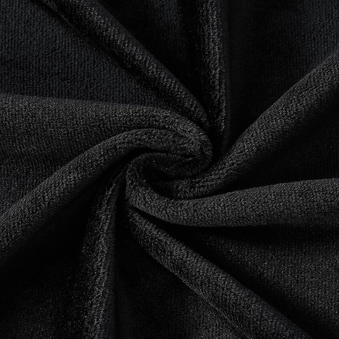 Throw Pillow Covers Lumbar 14x36 Inch Velvet Pillow Covers, Soft Decorative Black Pack of 1 Long Pillow Case for Couch Cushion Chair Sofa Bed Living Room, Home Boho Decor