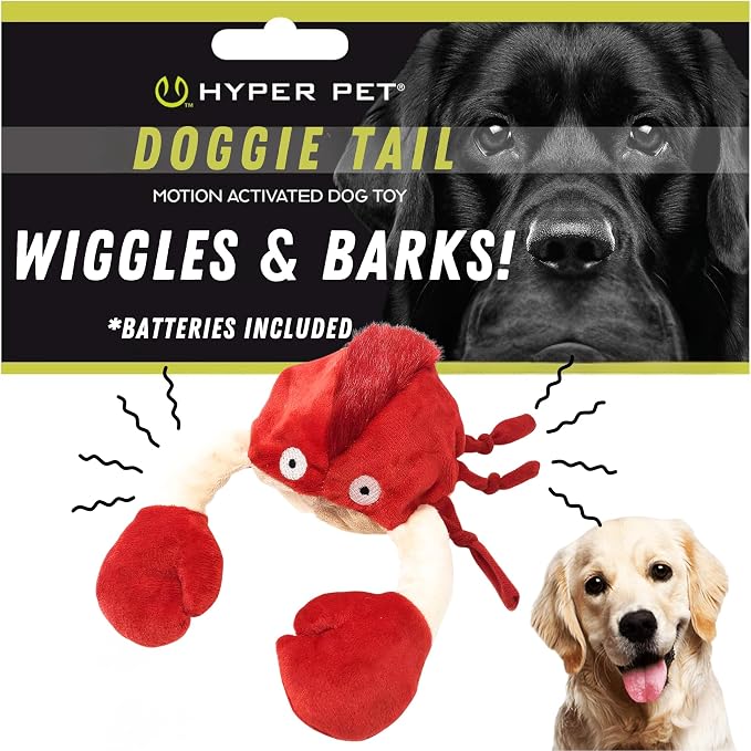 Hyper Pet Doggie Pal Interactive Dog Toys (Dog Toy that Wiggles, Vibrates, and Barks Plush Toys for Boredom and Stimulating Play) | Lifelike movement busts boredom with stimulating play sessions, keeps curious pups engaged, entertained and active daily