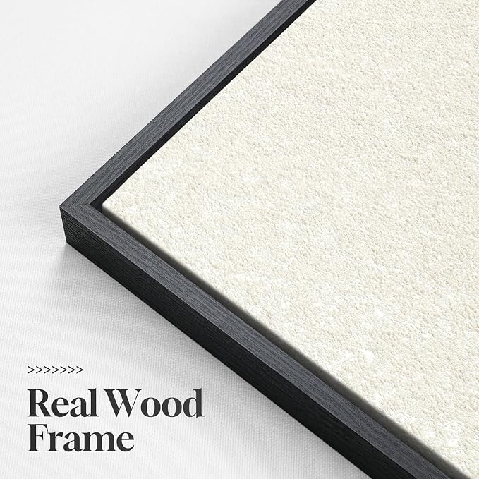 Large 3D Textured Framed Black and White Abstract Wall Art for Living Room, 3 Piece Modern Geometric Paintings, Minimalist Neutral Relief Pictures for Dining Bedroom Hallway Office Wall Decor, 24x36 In
