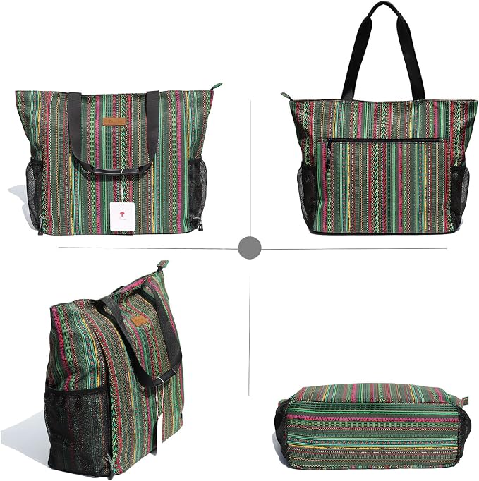 ESVAN Yoga Mat Bag Yoga Tote Carrier Shoulder Bag Carryall Tote for Office,Yoga,Pilates,Travel,Beach and Gym