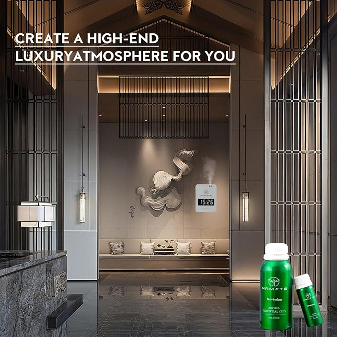 November Diffuser Essential Oil 100ml, Melon & Lily & Cucumber Blend | 5-Star Hotel Inspired Scent Long Lasting Air Freshener for Home Spa
