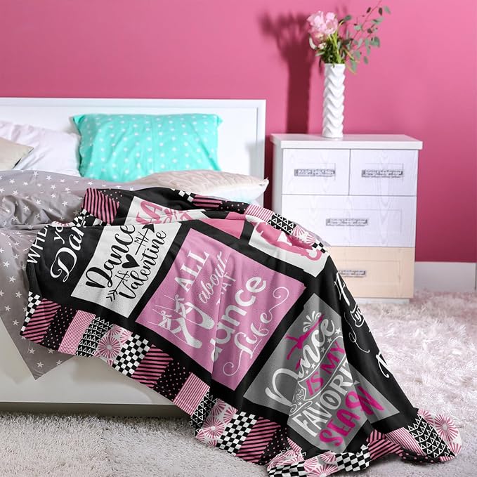 Dance Gifts, Dance Recital/Dancer/Ballet/Ballerina Gifts for Girls Teens Her Teacher, Dancers/Dancing Blanket50 x40