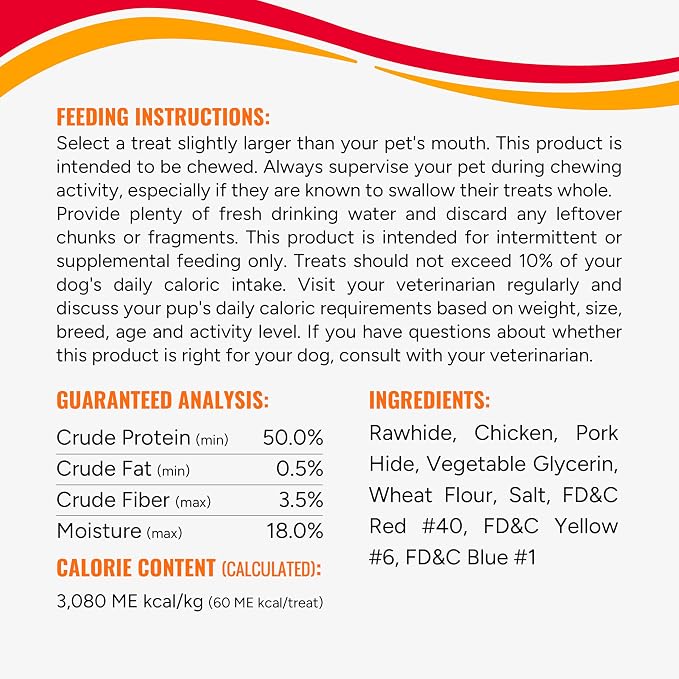 Good 'n' Fun Ribs Long-Lasting Dog Treat Made With Real Protein, 8.4 oz | Premium Chicken, Pork and Beef Hide Chew, Supports Dental Health and Mental Stimulation, For Adult Dogs