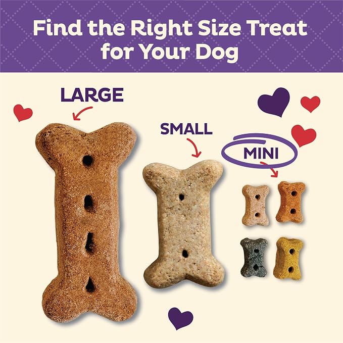 Old Mother Hubbard Wellness Classic Savory Mix Dog Biscuits, Natural Training Treats, 3 Flavors, Mini Size, 20 oz Bag (Pack of 2)