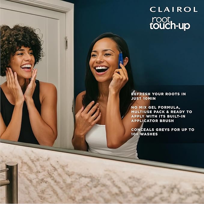 Clairol Root Touch-Up Semi-Permanent Hair Color Blending Gel, 2 Black, Pack of 1