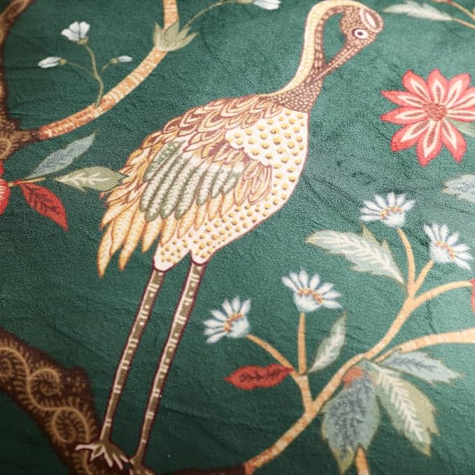 Designer Vintage Velvet Throw Pillow Cover,18"x18"-Mitchell | Pillow Cover,Concealed Zipper Design,Dragonfly Pattern,Sofas,Bedroom,Living Room,Lounge Chairs,All Season Home Decor