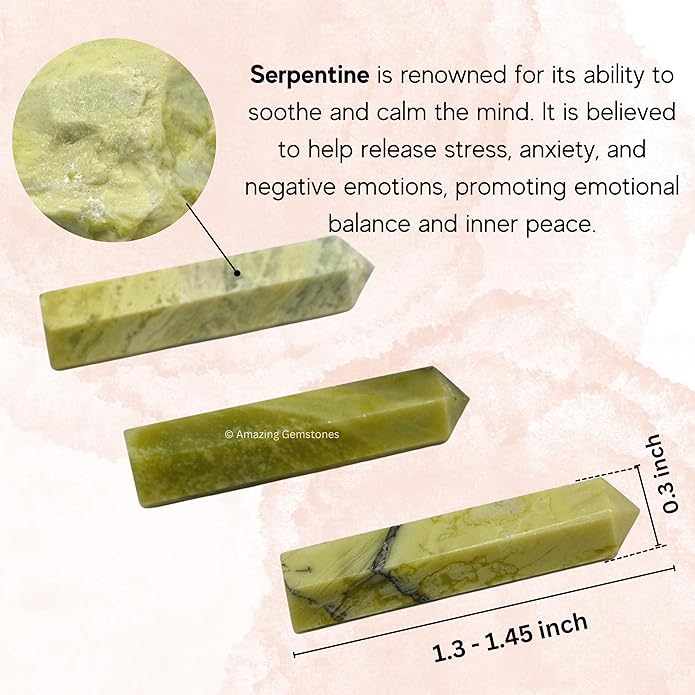 Amazing Gemstone Crystal Points Bulk Healing Crystals & Stones - Premium Single Terminated Healing Wand Point Bulk Crystals for Crafts, Crystal Grid, DIY Work