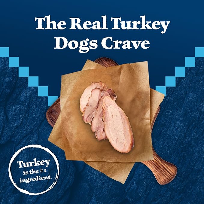 Blue Buffalo Wilderness Trail Treats Crunchy Dog Biscuits Grain-Free and High-Protein Dog Treats, Turkey Recipe 36-oz Box (Pack of 3)