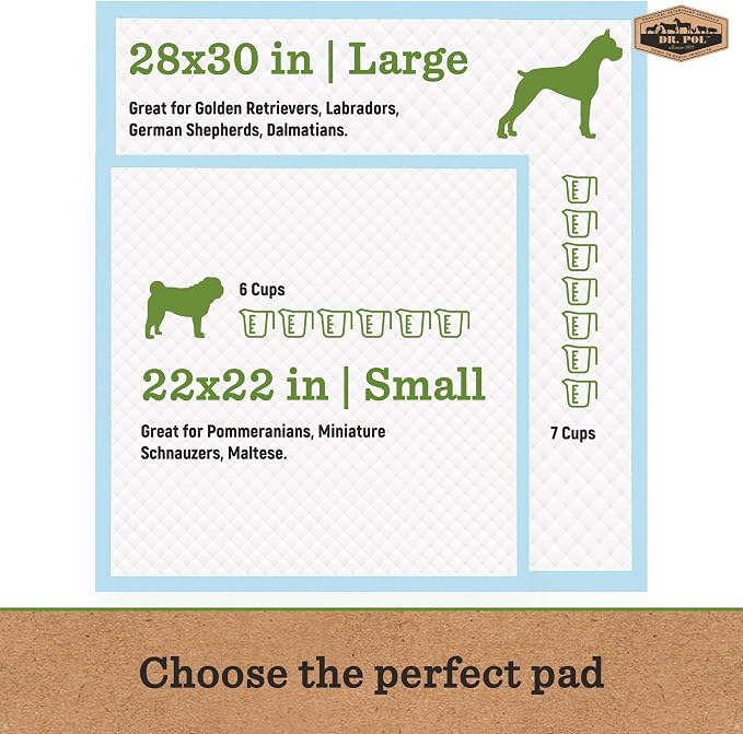 Dr. Pol Dog Training Pads, XL 28" x 30", Fresh Scented, 100 Count