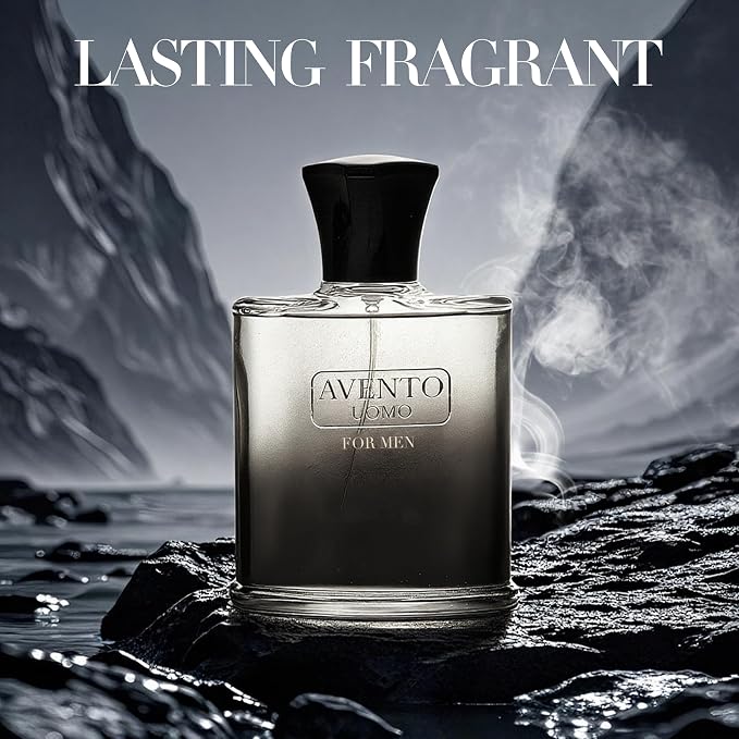AFLUXE AVENTO UOMO Cologne for Men | Long-Lasting Woody Fresh Scent | 100ml Eau de Toilette | Luxury Gift Set