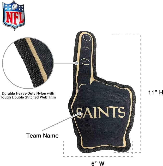 Pets First NFL Unisex NFL #1 Fan Dog Toy