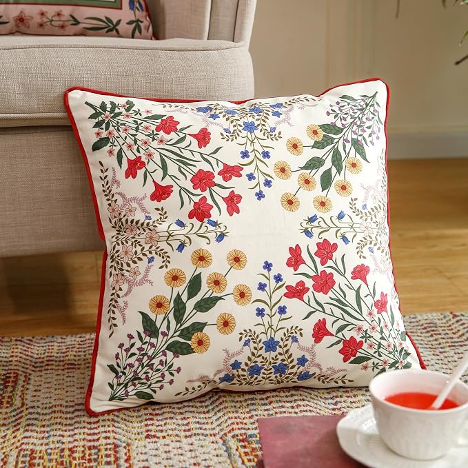 Designer Velvet Throw Pillow Cover,18"x18" Set of 2-Bertina A | Pillow Cover,Concealed Zipper Design,Dragonfly Pattern,Sofas,Bedroom,Living Room,Lounge Chairs,All Season Home Decor