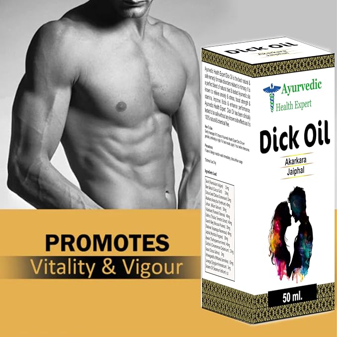 Herbal Sexual Dick Oil for Men & Women – Natural Aphrodisiac, Boosts Libido & Enhances Intimacy – 100% Ayurvedic Formula for Men Enlargement Massage Oil (50 Ml Pack of 1) 1.6oz