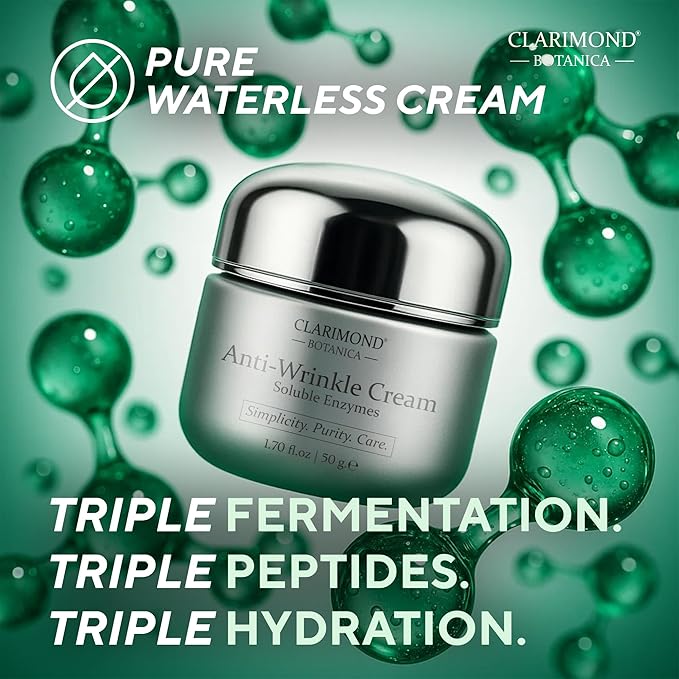 Anti-Wrinkle Face Cream – Collagen & Peptides Hydrating, Brightening, Firming Fine Line Reduction, Skin Tightening, Plumping Moisturizer Skincare w/Pro-Xylane & Soluble Enzymes 50g Radiance Renewal
