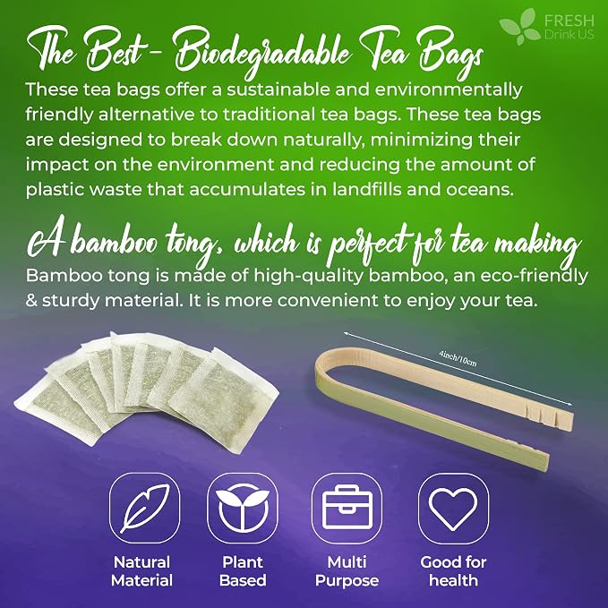 FreshDrinkUS, Premium Self Heal Leaves Tea | 40 Tea Bags | Premium Dried Self Heal Herb for Herbal Tea – Naturally Caffeine-Free, Clean & Convenient Tea Bags. Sugar-Free. Vegan