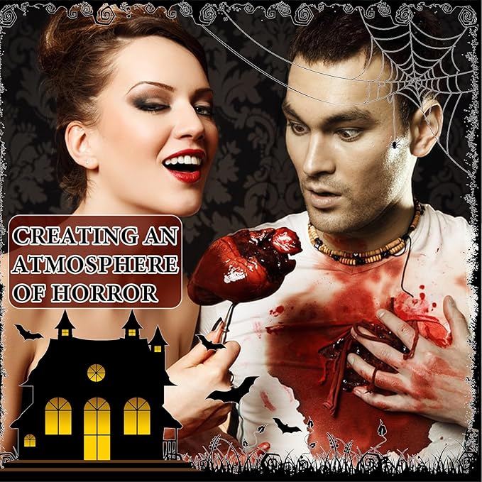 Fake Blood Spray,Fake Blood Splatter Washable Halloween Makeup Fake Blood SFX Makeup Realistic Blood for Halloween Clothes Party Cosplay Costumes Wounds