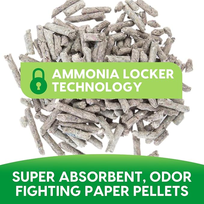 Fresh News Recycled Paper Original Pellet Cat Litter, 12 Pound, Non-Clumping, Unscented, Made in USA