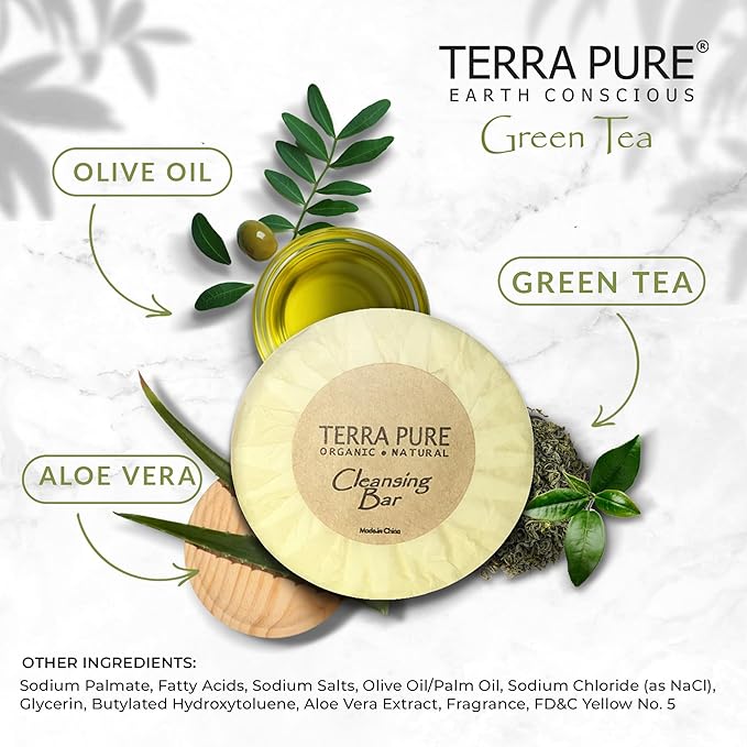 Terra Pure Bar Soap, Travel Size Hotel Amenities, 0.6 oz (Pack of 400)