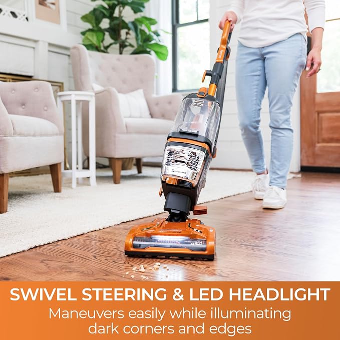Kenmore Featherlite Lift-Up Bagless Upright Vacuum | 2-Motor Power Suction, Lightweight Carpet Cleaner with HEPA Filter, 2 Cleaning Tools for Pet Hair, Hard Floor - DU4080