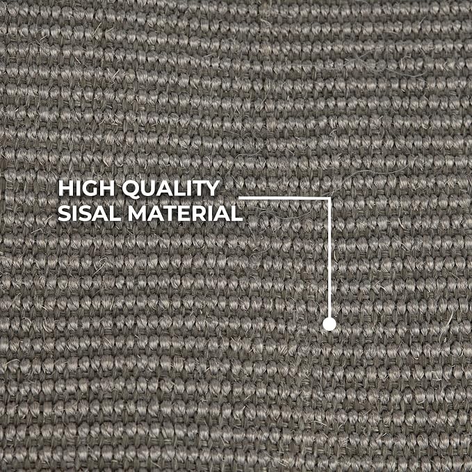 Best Pet Supplies Catify Hanging Cat Scratcher - Log, Gray | Cat Door Scratcher, Scratching Mat, Heavy Duty Sisal, Furniture Protector, Safe for Paws, Non-Slip, Durable, Multi-Functional