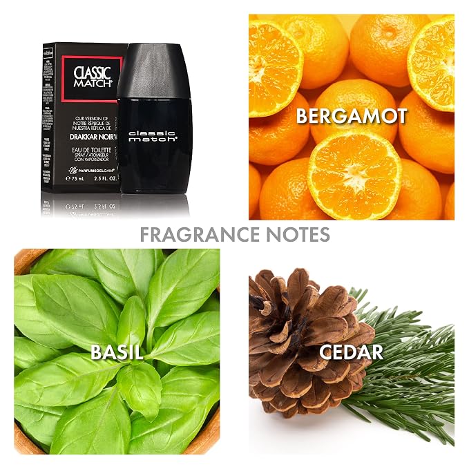 PB ParfumsBelcam Classic Match our Version of Drakkar Noir EDT,2.5 Fl Oz (F37437-04-DN) (Pack of 2)