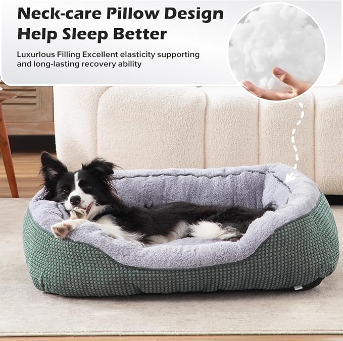 XL Dog Beds Large Sized Dog, Washable Orthopedic Warming Soft Sleeping Durable with Anti-Slip Bottom