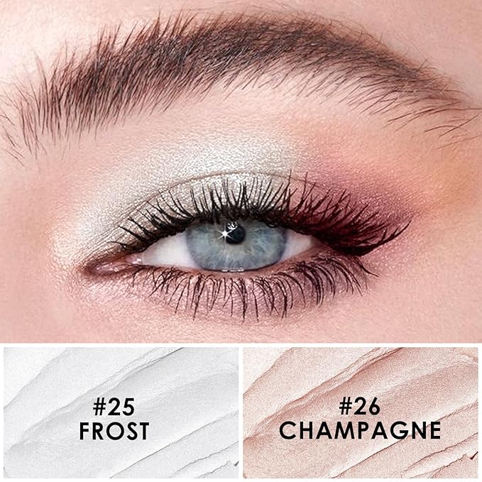 FOCALLURE (2 Pcs 2 in 1 Eyeshadow and Eyeliner Pen,Waterproof Eye Shadow Pencil,Hypoallergenic Eyeshadow,Highlighter Eye Liner,Multi-Dimensional eyes Look,Twilight
