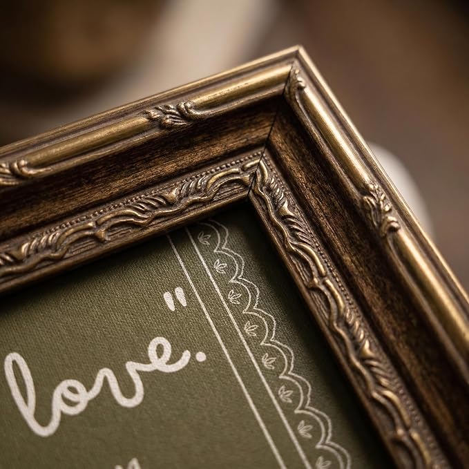 Framed Inspirational Bible Verse Wall Art Print “Let All That You Do Be Done with Love” Scripture Quote Picture with Vintage Christian Wall Decor for Living Room Bedroom Office 8x10 Inches