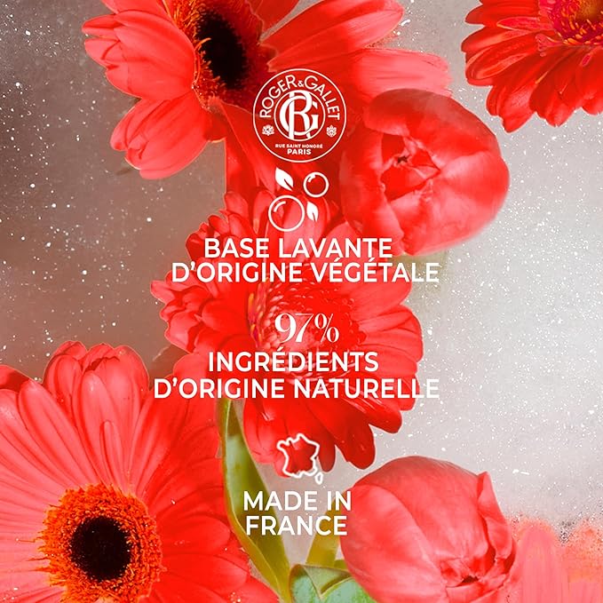ROGER & GALLET | Body Wash & Body Soap for Women | Fleur de Figuier - Fig Blossom 3 x 3.5 oz